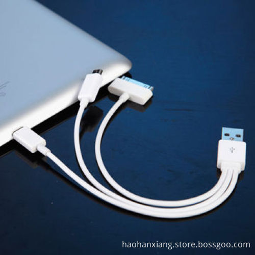 Round 3-in-1 USB Charging Cables